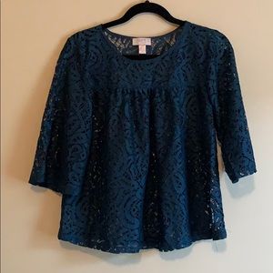 Ann Taylor Loft Lace Shirt